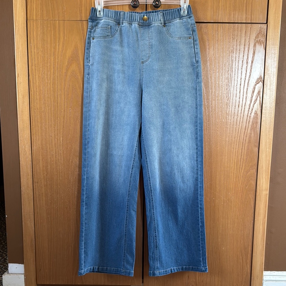 Wide Leg Denim Jeans